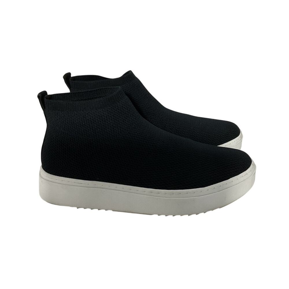 Eileen Fisher Recycled Stretch Knit Black/White Polis Sneaker Size 9.5 - Picture 1 of 4